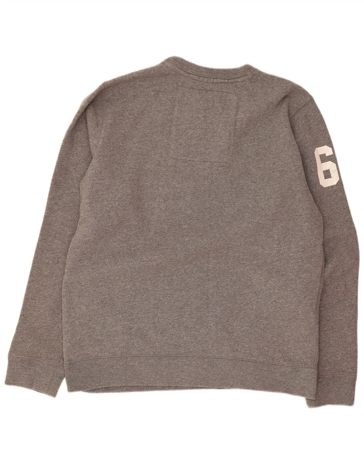 Мужской свитшот с рисунком Superdry 2XL, серый хлопок с крапинками