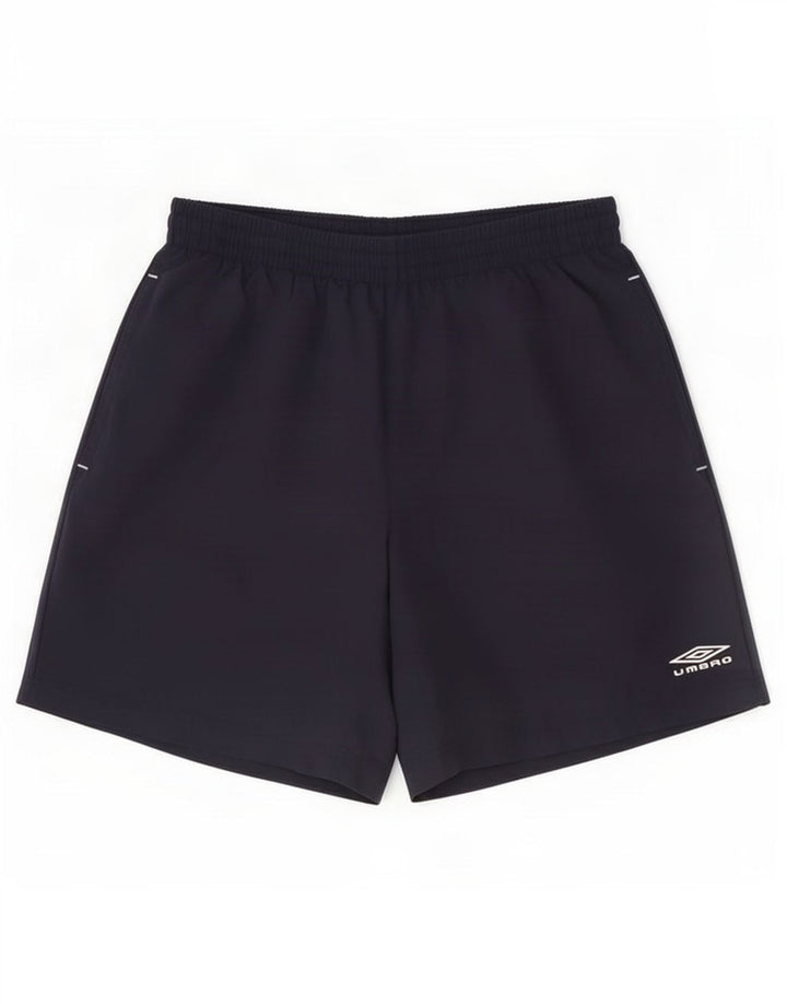 Umbro Мужские спортивные шорты среднего размера, темно-синие, полиэстер
