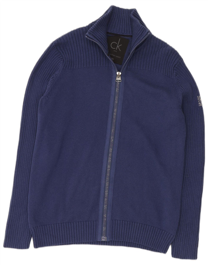 Мужской свитер-кардиган Calvin Klein Jeans 3XL, темно-синий, хлопок