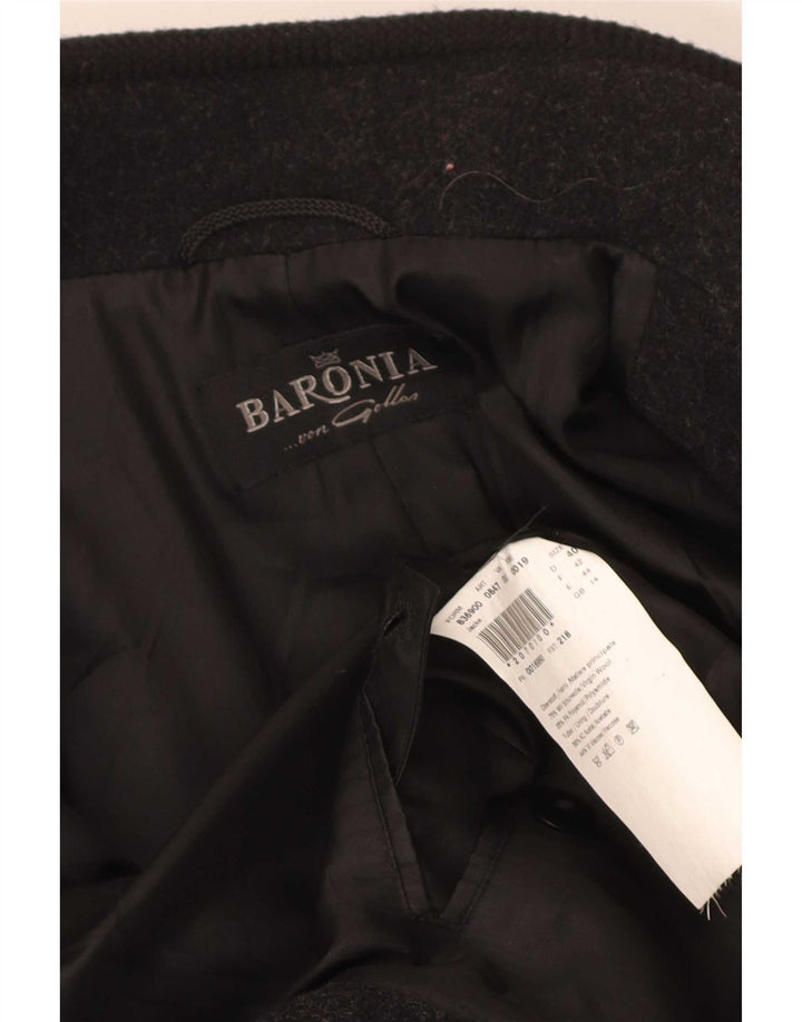 Женское пальто Baronia UK 14, большое красное пальто с цветными блоками из натуральной шерсти