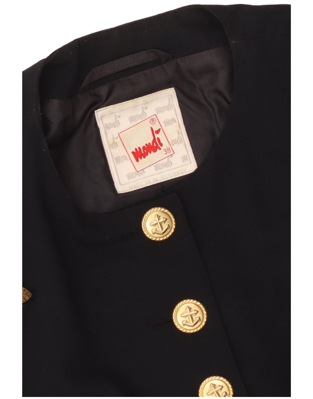 Женское укороченное болеро Mondi с графическим рисунком EU 38, средний темно-синий