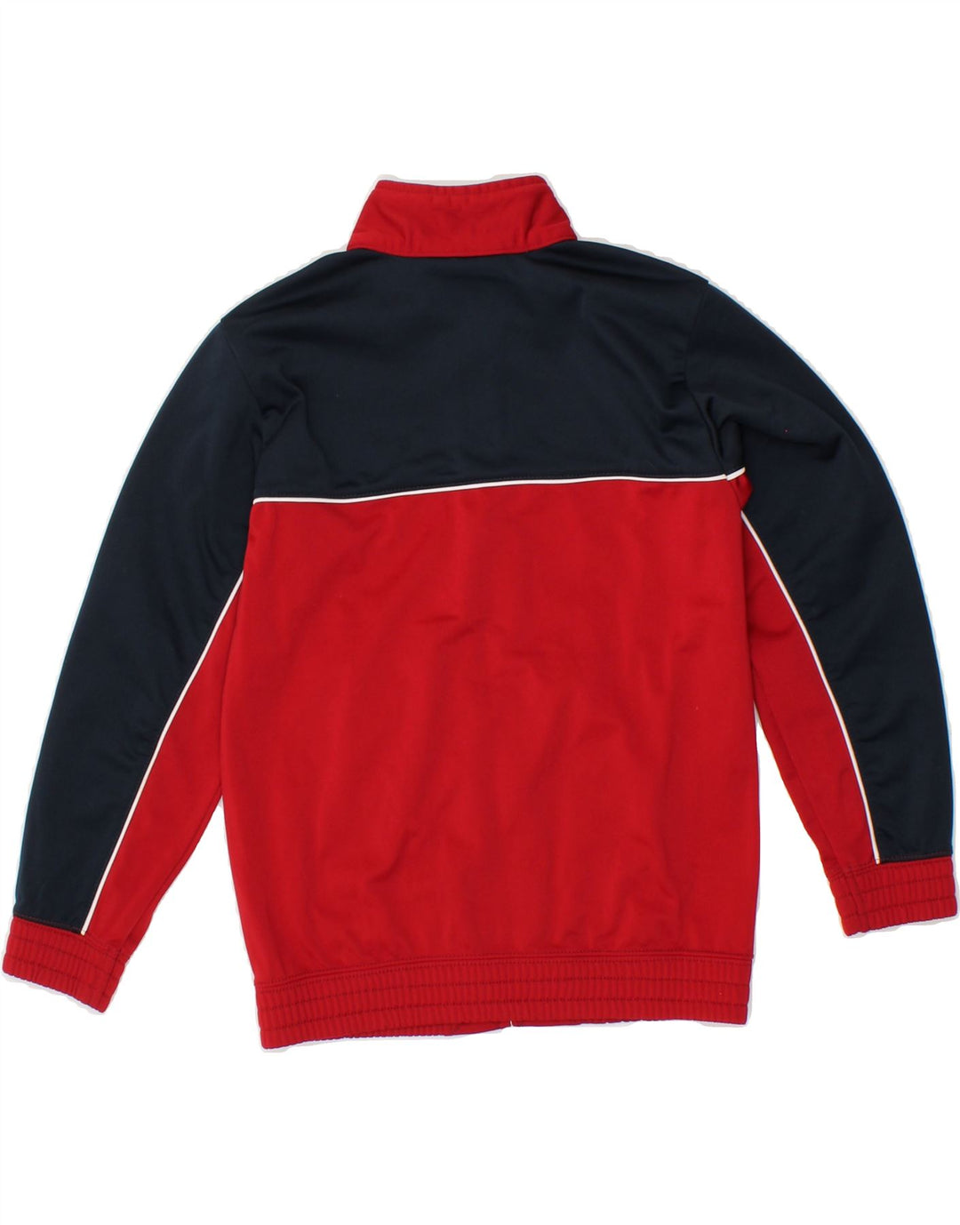 CHAMPION Boys Graphic Tracksuit Top Jacket 7-8 Years Small Red Colourblock Vintage Champion and Second-Hand Champion from Messina Hembry 