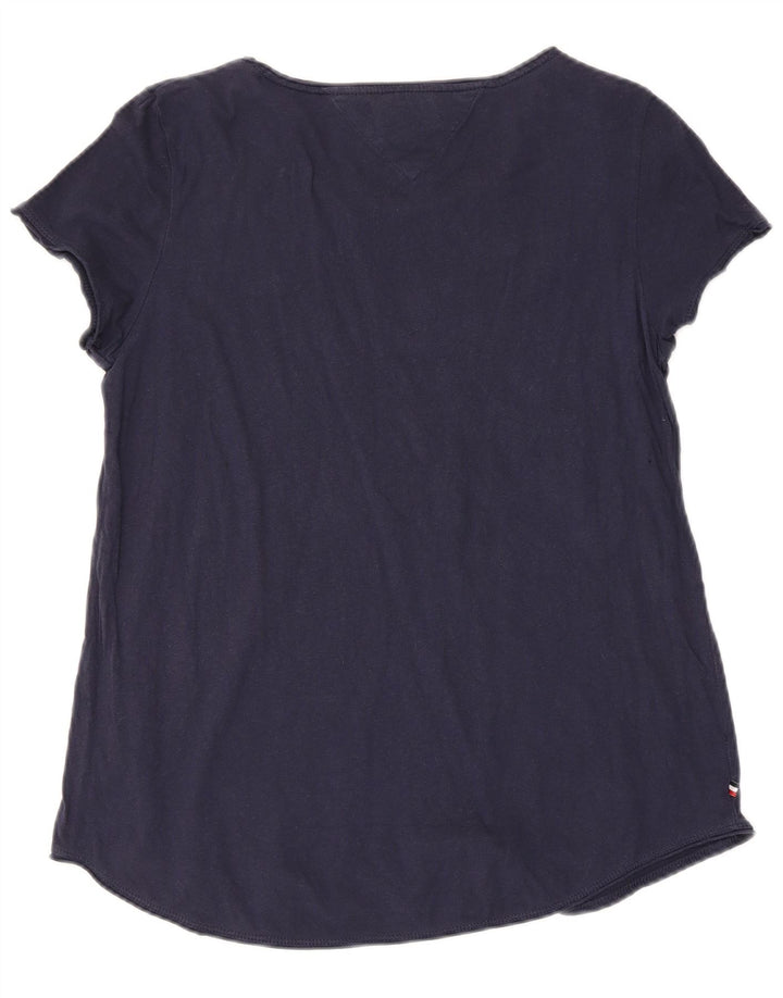 Женская футболка Tommy Hilfiger Top UK 12 Medium Navy Blue