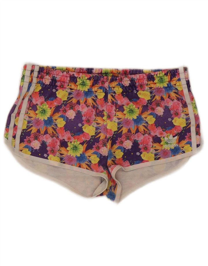 ADIDAS Girls Sport Shorts 12-13 Years  Multicoloured Floral