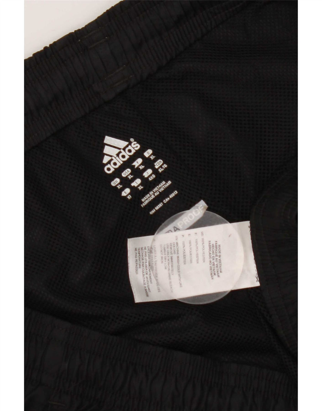 Мужские спортивные брюки Adidas Clima Proof XL, черный полиэстер