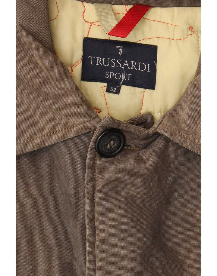 Trussardi Мужское пальто IT 54 2XL Серый