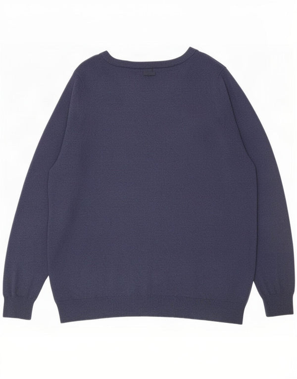 Женский джемпер с вырезом «лодочка» Marks & Spencer, Великобритания 20, 2XL, темно-синий
