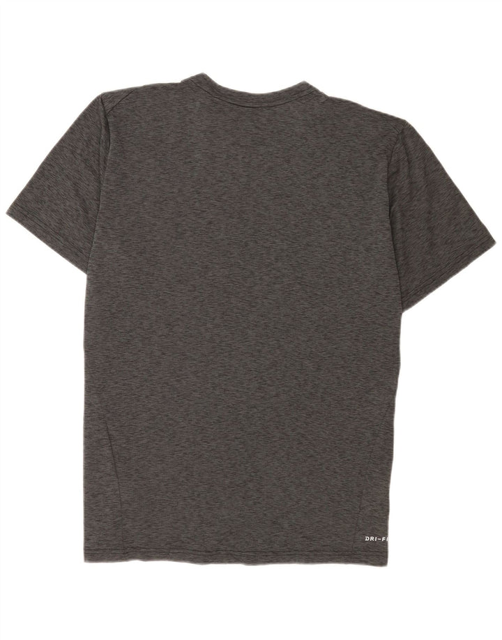 Мужская футболка Nike Dri Fit, большой серый полиэстер с крапинками