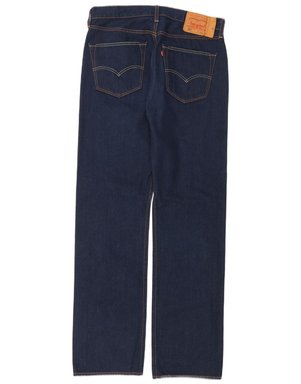 Мужские прямые джинсы Levi's 501 W34 L34 темно-синие, хлопок