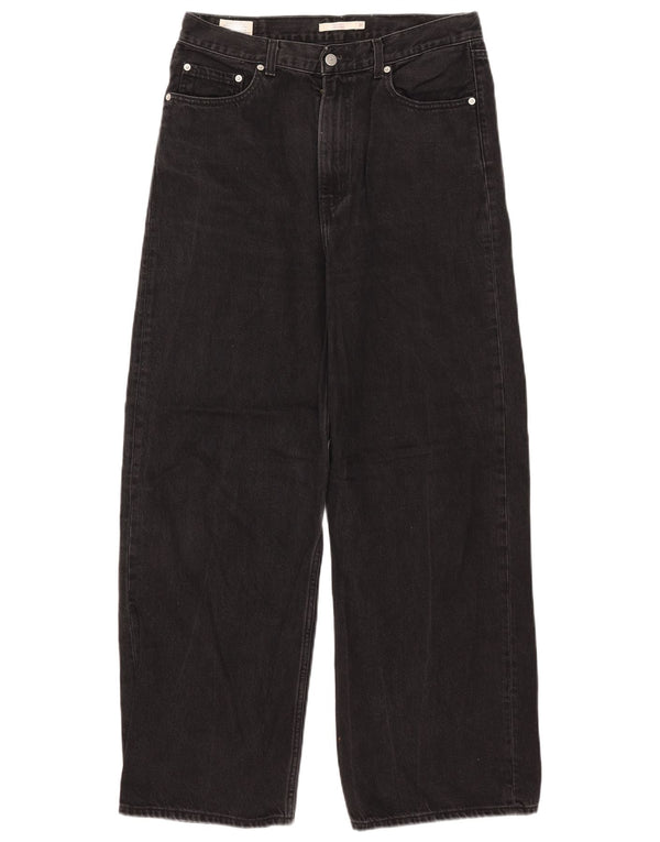 Женские свободные джинсы Levi's с высокой талией W31 L31, черный хлопок