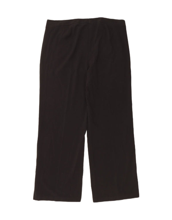 Женские широкие брюки с завышенной талией Marks & Spencer, Великобритания 18 XL W38 L30, черные