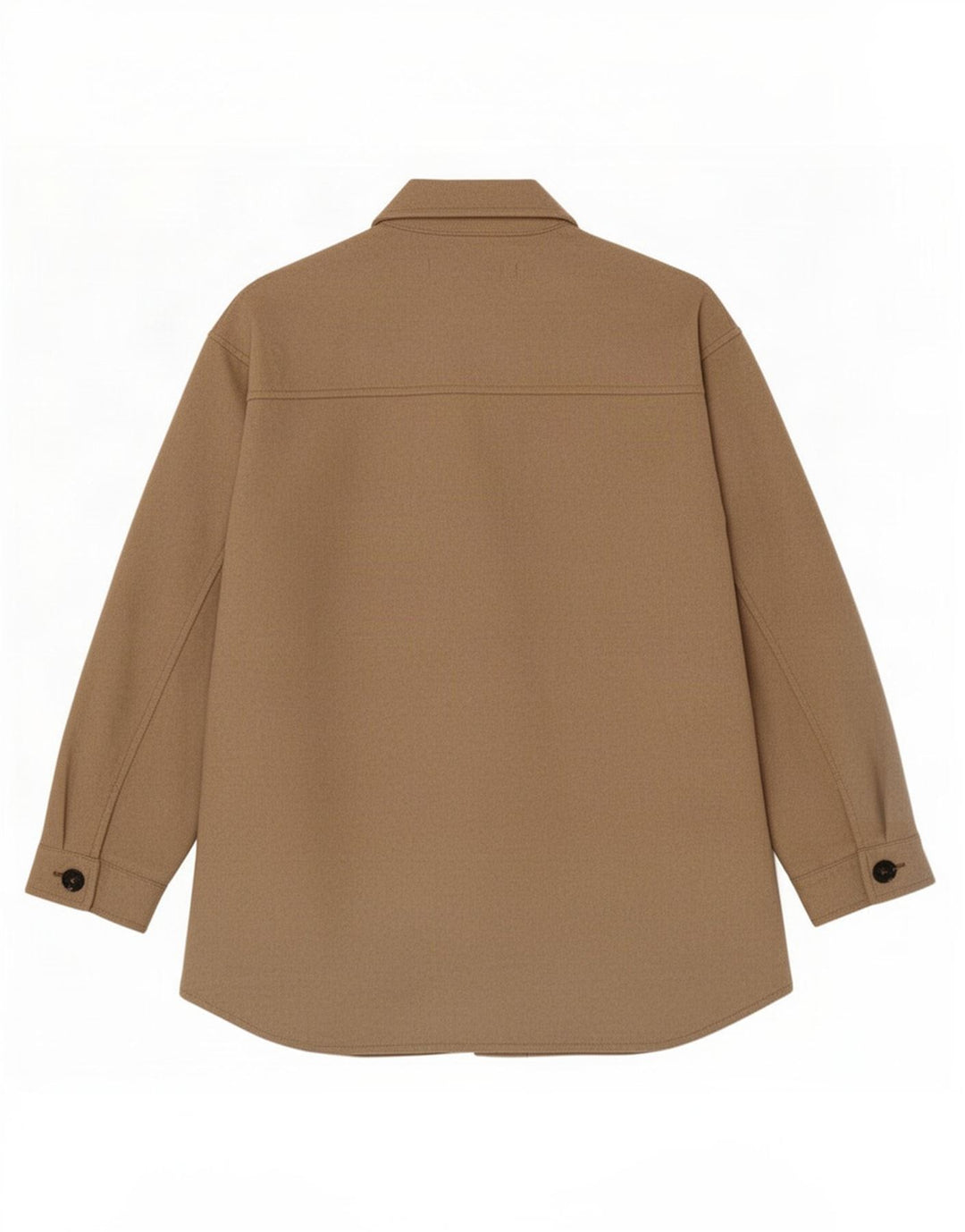 Женская куртка оверсайз Zara Shacket UK 10, маленький коричневый полиэстер