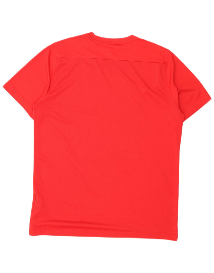 Мужская футболка Nike Dri Fit, средний красный полиэстер