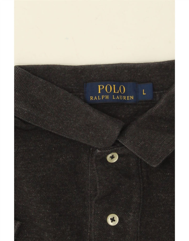 Рубашка поло мужская POLO RALPH LAUREN, большая, серая