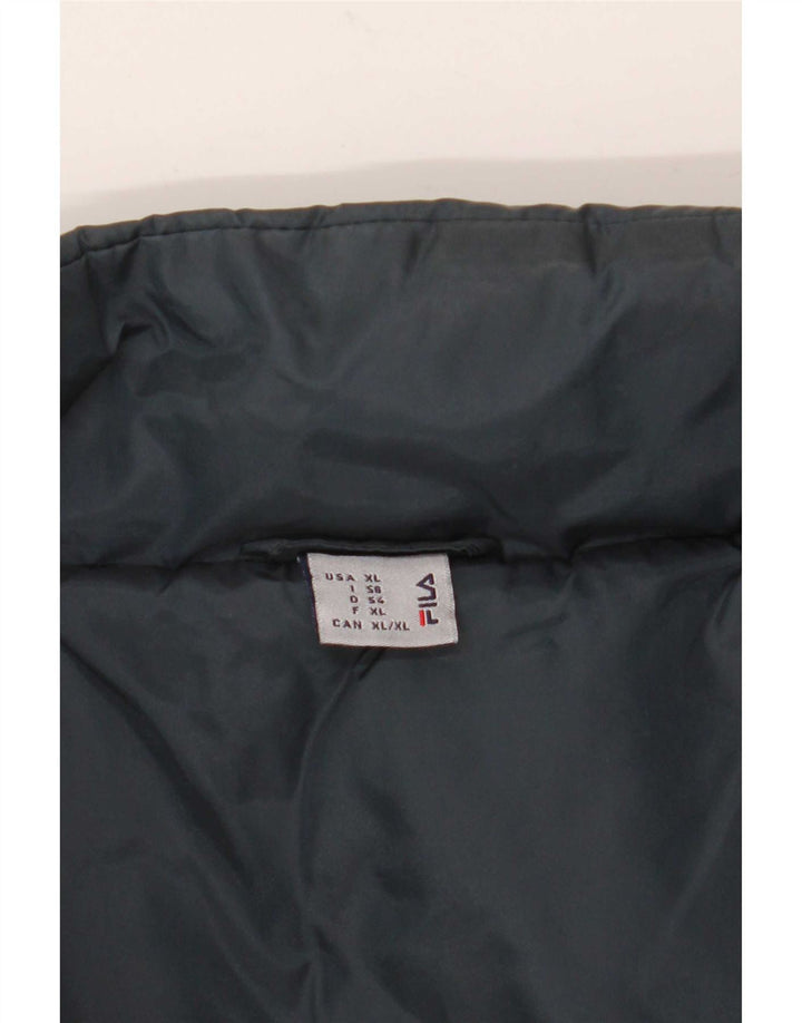Мужская стеганая куртка Fila IT 56 XL Темно-синий с цветными блоками