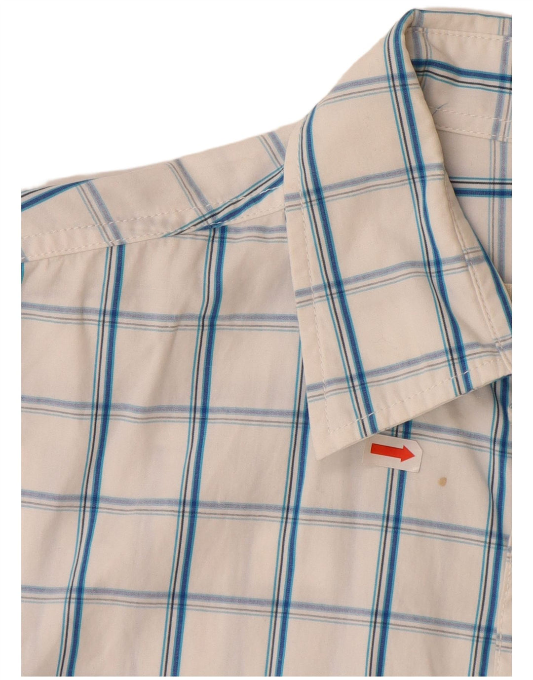 HOLLISTER Рубашка с короткими рукавами для мальчиков 15-16 лет, 2XL, белая клетка