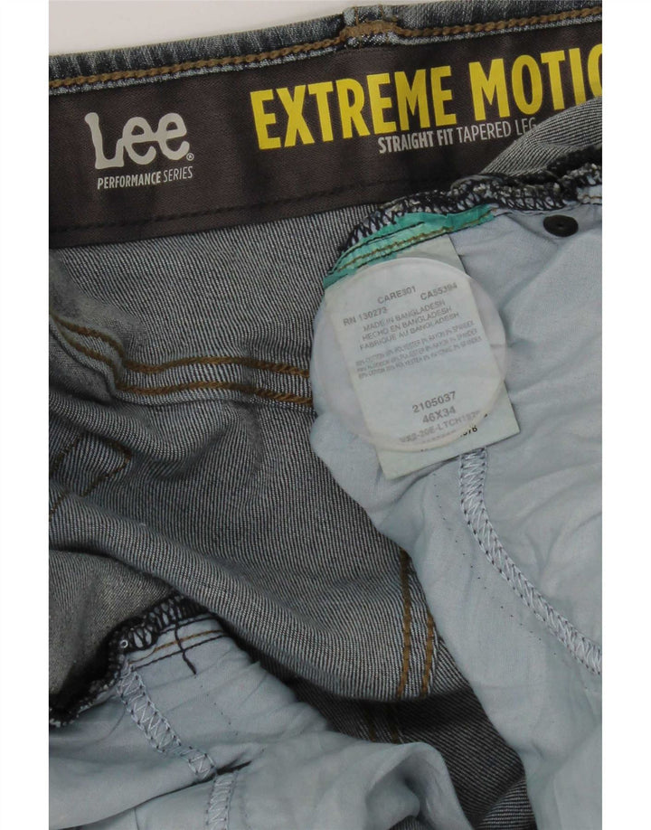 Мужские прямые джинсы Lee Extreme Motion W46 L34, синий хлопок
