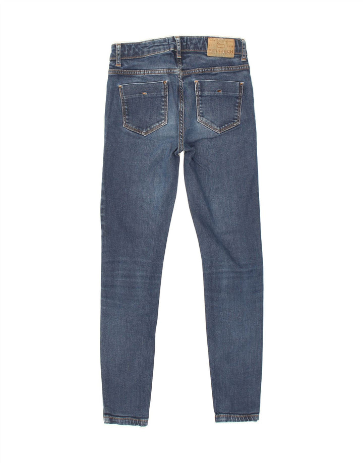 PENN-RICH Womens Skinny Jeans UK 6 XS W26 L27  Blue Cotton | Vintage Penn-rich | Thrift | Second-Hand Penn-rich | Used Clothing | Messina Hembry 