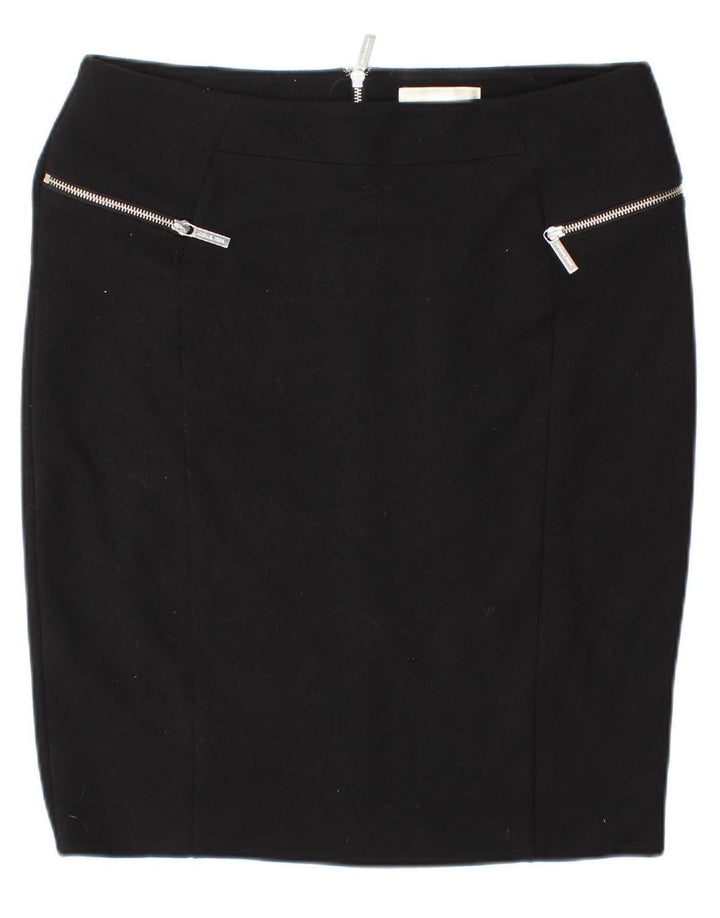 MICHAEL KORS Womens Pencil Skirt US 16 2XL W37 Black Rayon