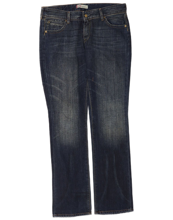 Женские прямые джинсы Levi's 470 W33 L34 темно-синие, хлопок