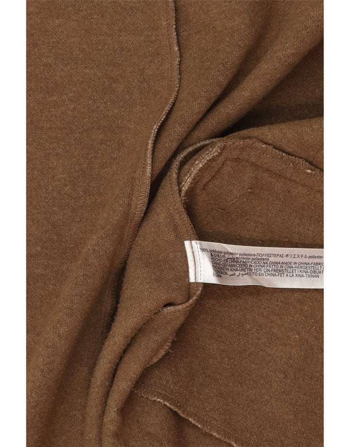 Женский двубортный жилет Zara UK 12, средний бежевый полиэстер