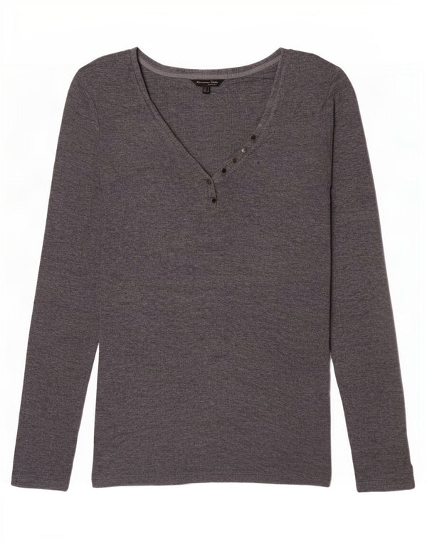 Женский топ Massimo Dutti с длинным рукавом UK 10, маленький серый
