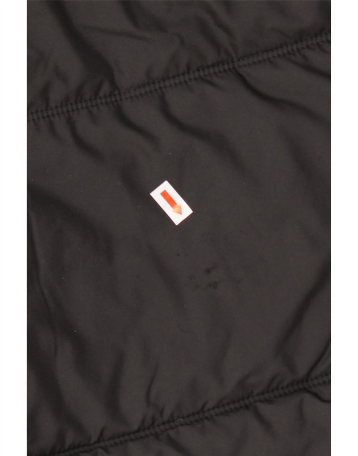 Мужская стеганая куртка с капюшоном JACK WOLFSKIN UK 40, средний черный полиэстер