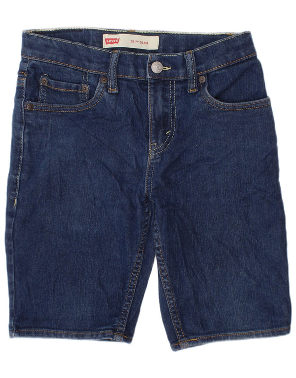 Джинсовые шорты Levi's Boys 511 Slim, 9–10 лет, W25, синие, хлопок