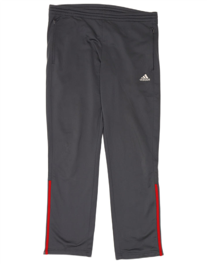 Мужские спортивные брюки ADIDAS UK 38/40, средний серый полиэстер