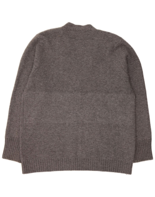 Женский кардиган Zara UK 14, средний серый акрил