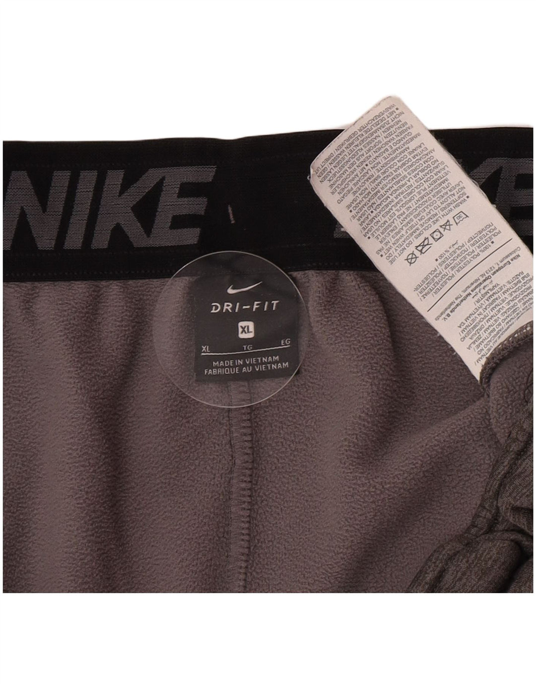 Мужские спортивные брюки Nike Dri Fit Joggers XL, серый полиэстер с крапинками