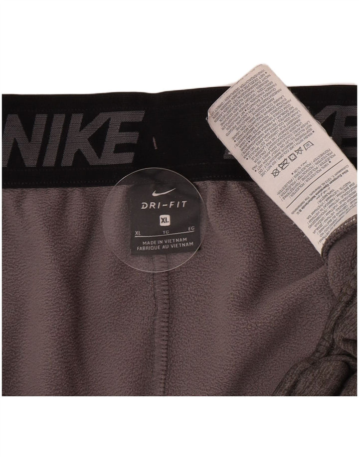 Мужские спортивные брюки Nike Dri Fit Joggers XL, серый полиэстер с крапинками