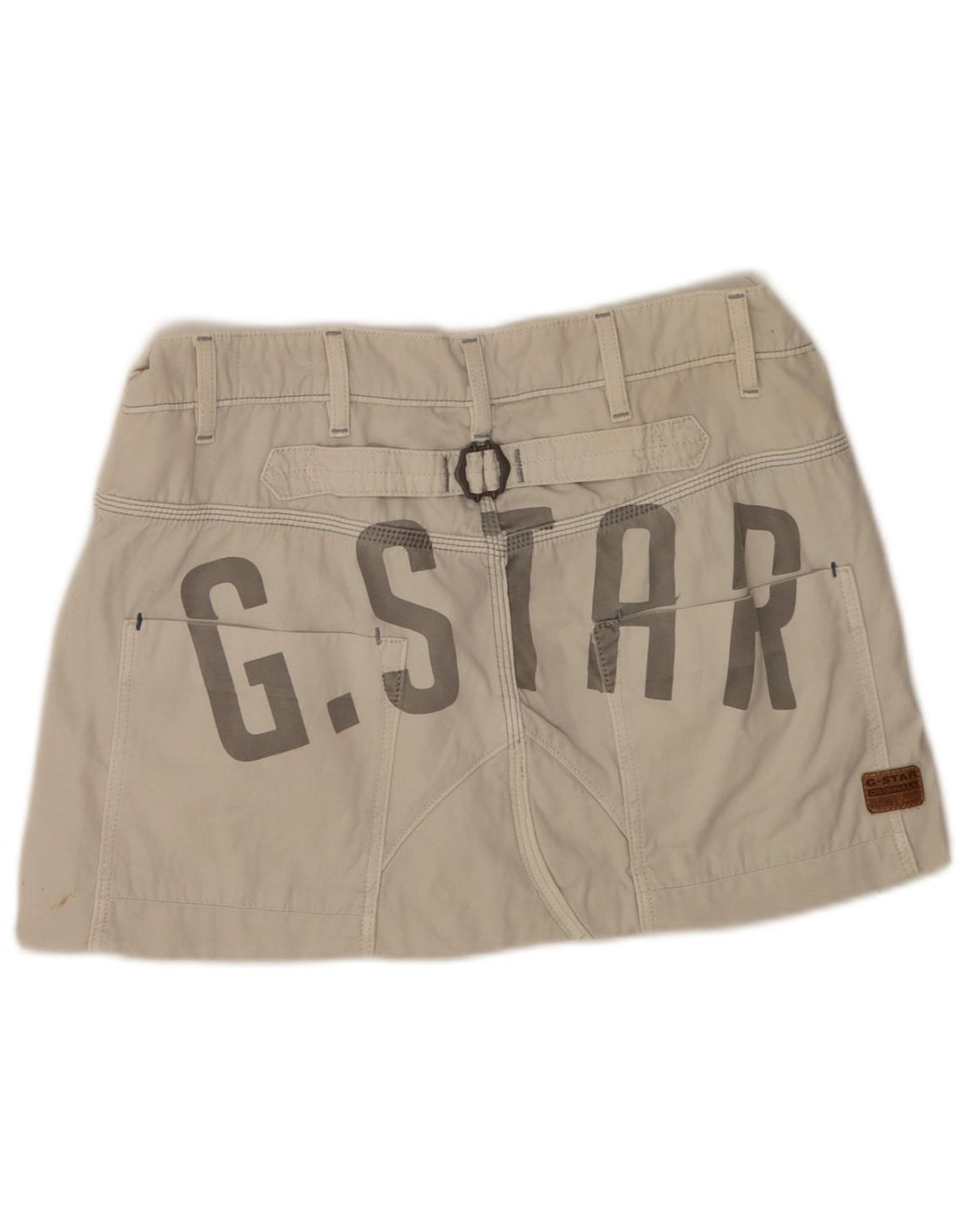 Женская мини-юбка с рисунком G-Star W32, большая, бежевая, хлопок