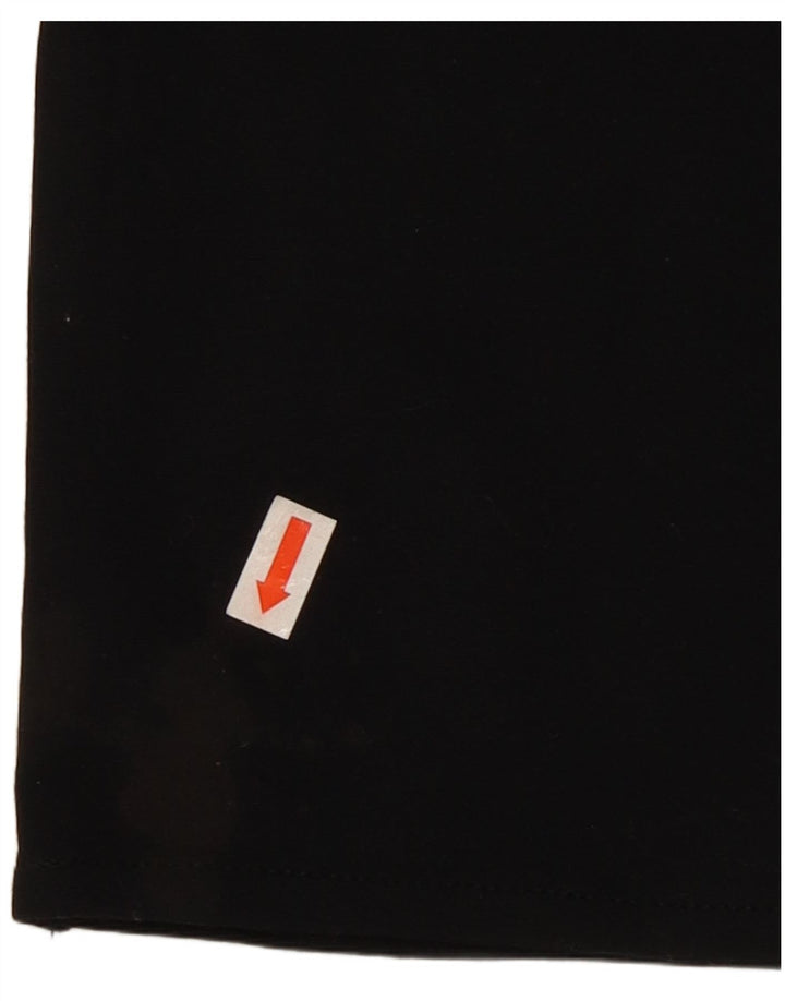 CALVIN KLEIN Женские узкие повседневные брюки США 12, большие W30 L31, черный вискоза