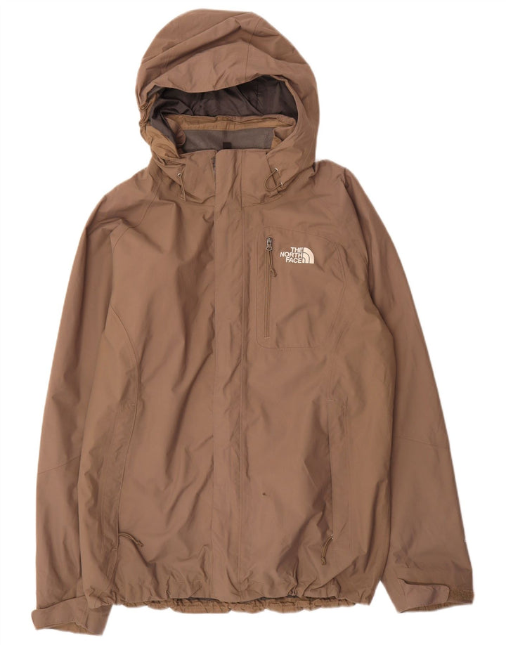 Мужская дождевик с капюшоном The North Face UK 38, средний бежевый нейлон