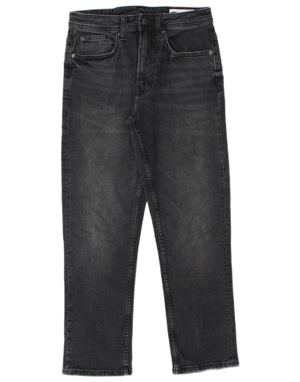 Женские прямые джинсы Zara EU 34 2XS W24 L26, черный хлопок