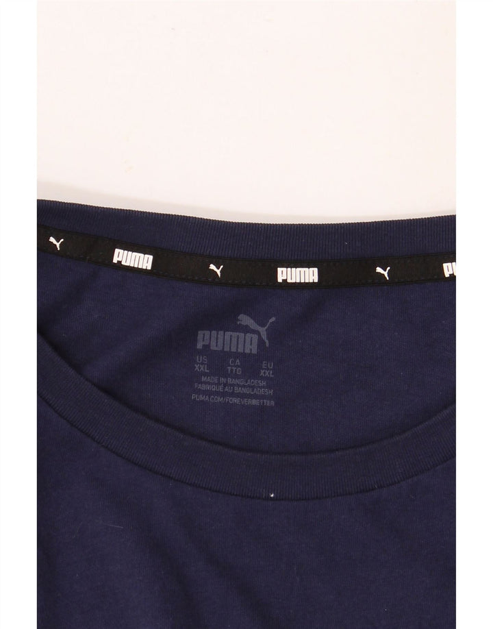 Мужская футболка с рисунком PUMA Top 2XL Темно-синий
