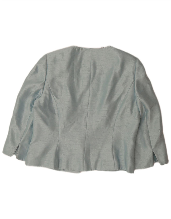 Женский пиджак с рукавом 3/4 и 1 пуговицей JACQUES VERT, Великобритания 14, большой синий