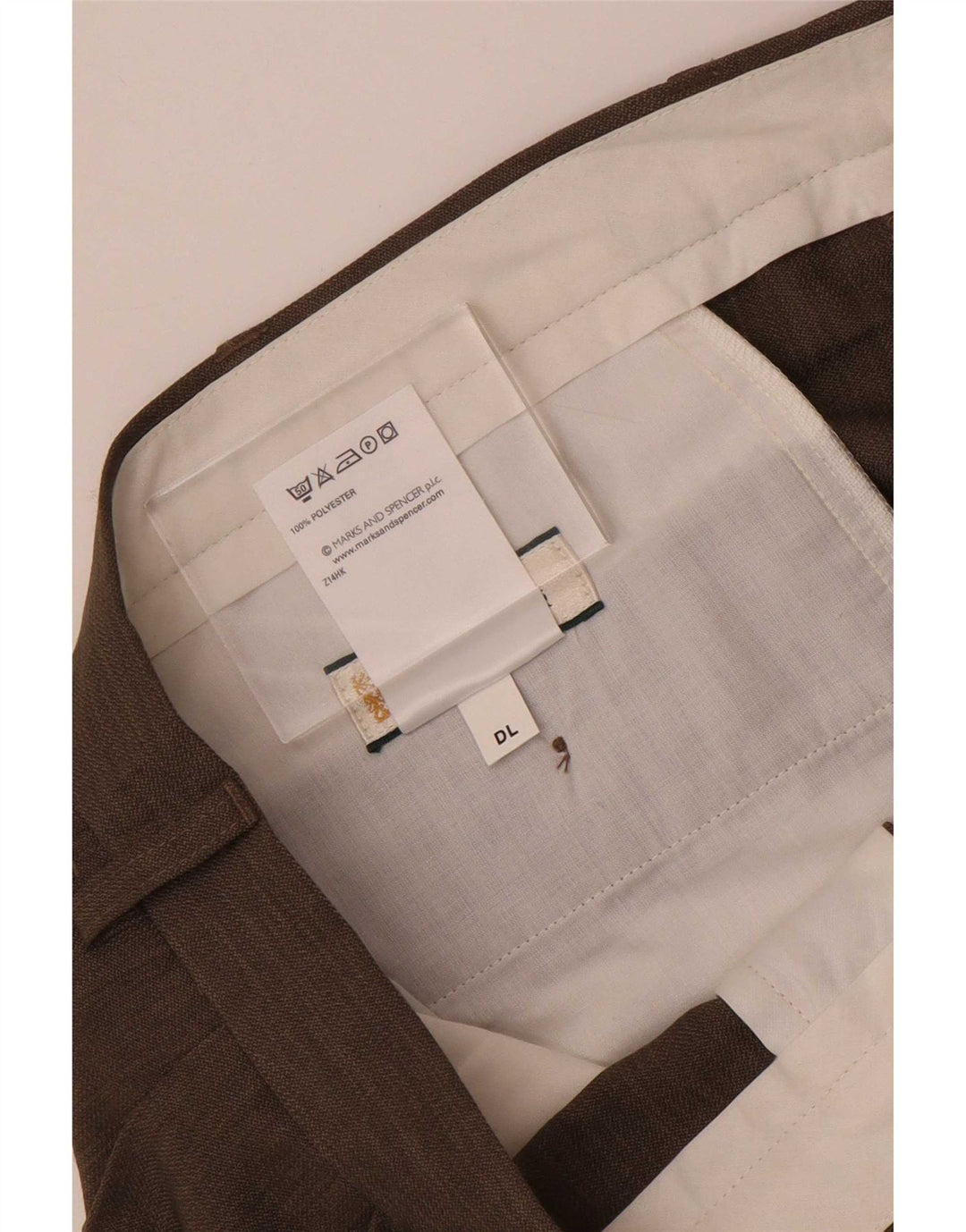 Мужские костюмные брюки Marks & Spencer W38 L31 серые из полиэстера