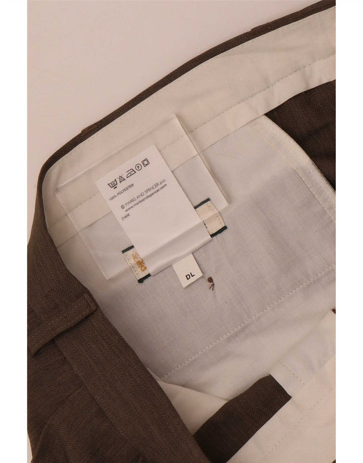 Мужские костюмные брюки Marks & Spencer W38 L31 серые из полиэстера