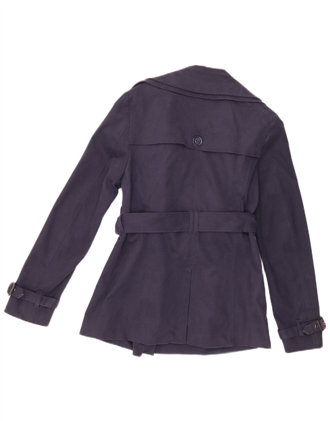 Женский тренч Superdry UK 14, средний темно-синий, хлопок