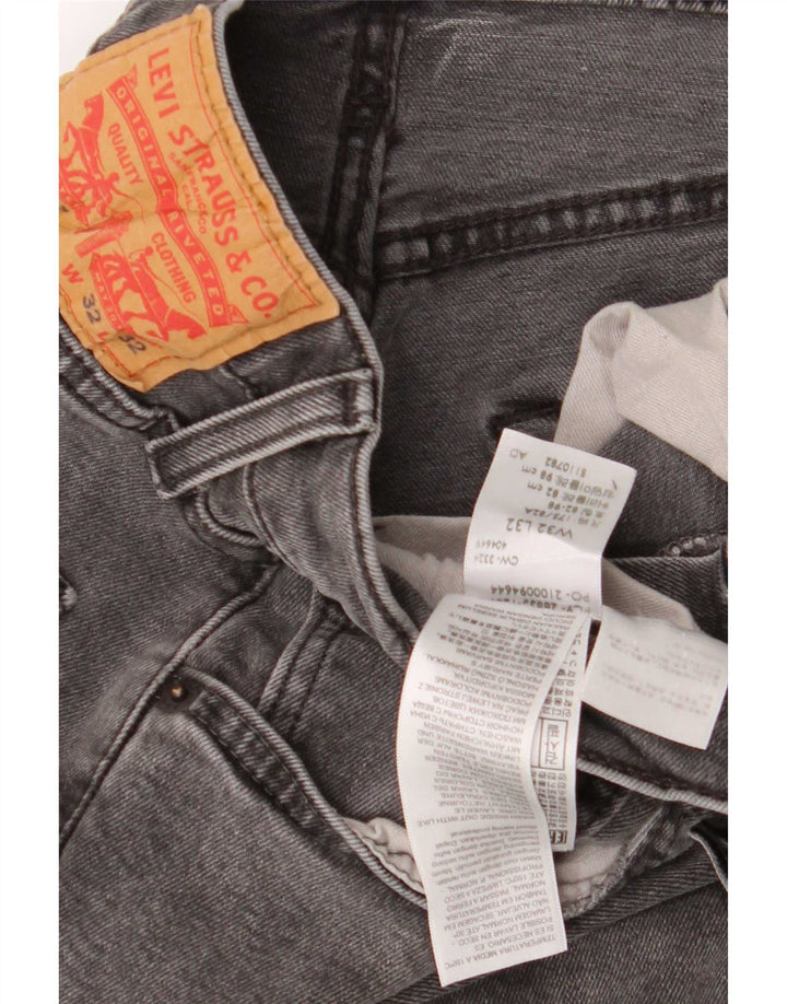 Мужские зауженные зауженные джинсы Levi's 512 W32 L32 Серые хлопковые