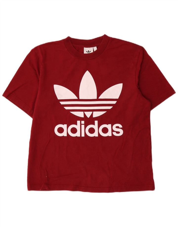 Мужская футболка Adidas с рисунком, маленький красный хлопок