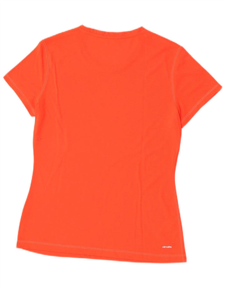Женская футболка Adidas Climalite Top UK 12/14 Средний оранжевый