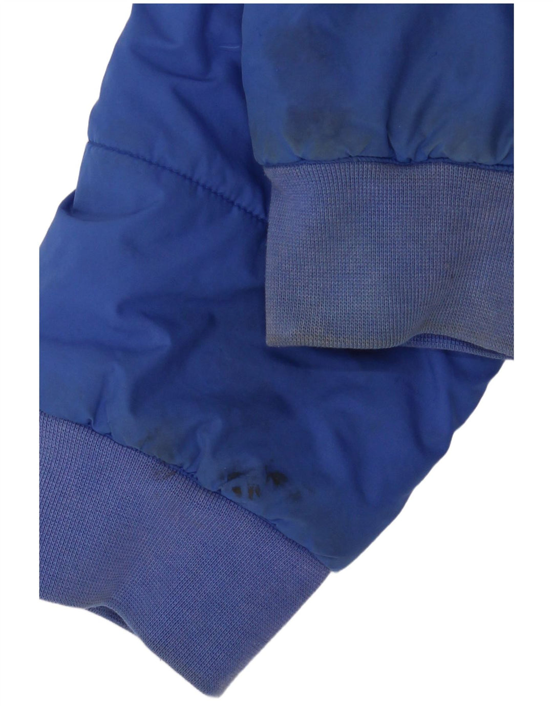 Утепленная куртка Adidas с капюшоном для мальчиков 15–16 лет, синяя, полиэстер с цветными блоками