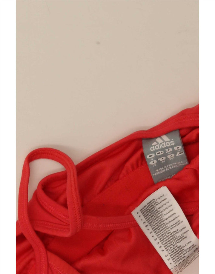Женский жилет Adidas Climalite Top UK 12, средний красный полиэстер