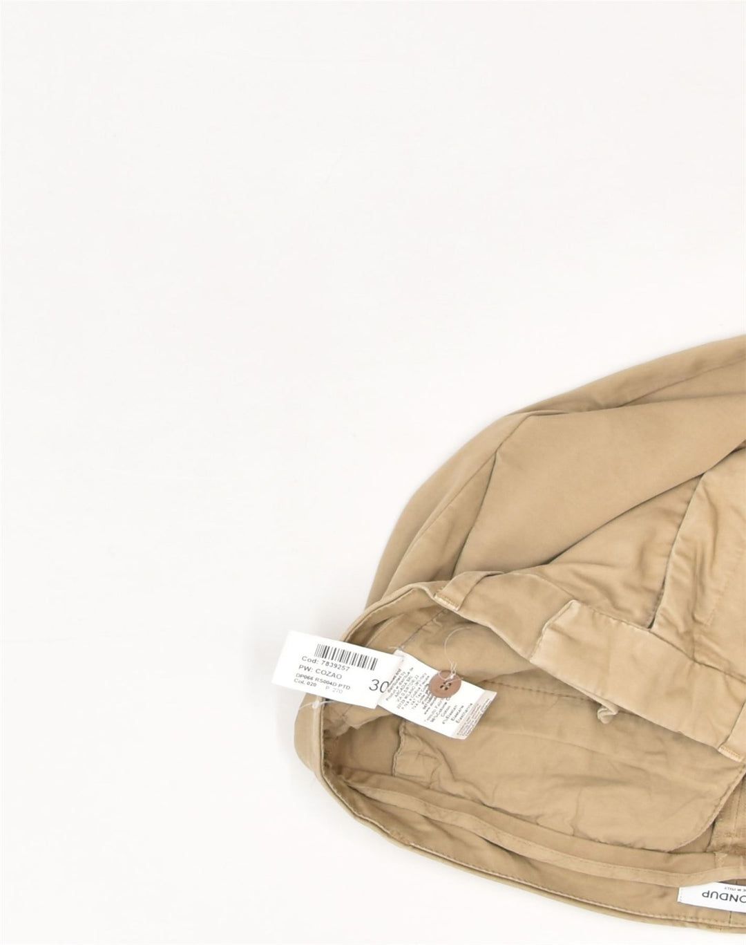 DONDUP Womens Slim Chino Trousers W30 L28 Beige Cotton | Vintage | Thrift | Second-Hand | Used Clothing | Messina Hembry 