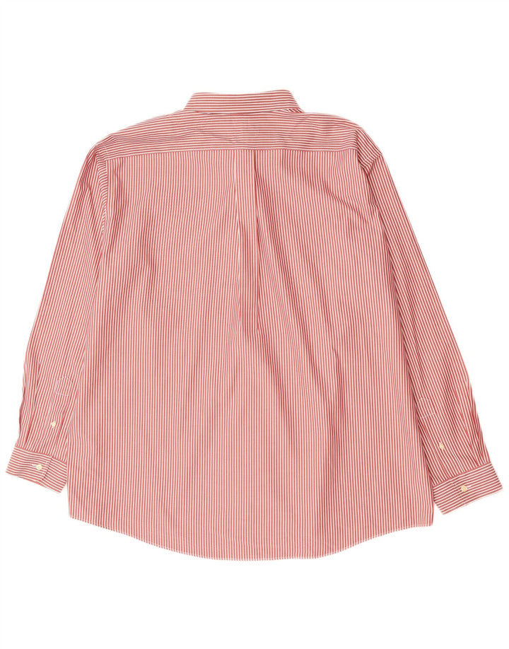 Мужская рубашка L.L.Bean 2XL, хлопок в красную полоску