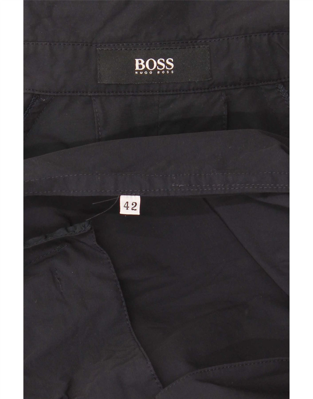 Женский двубортный тренч Hugo Boss EU 42, большой темно-синий