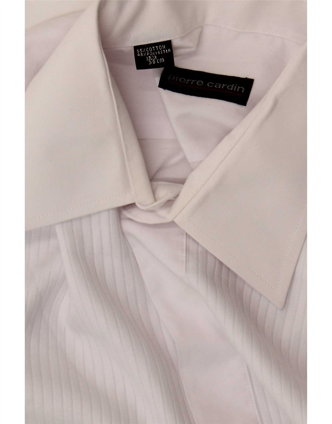 Мужская деловая рубашка Pierre Cardin, размер 39 15 1/2 SM, белый хлопок, средний размер